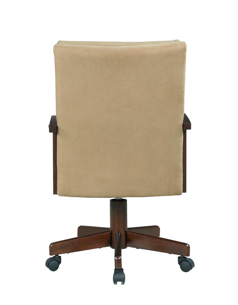 Marietta Upholstered Game Chair Tobacco and Tan - 100172 - Luna Furniture