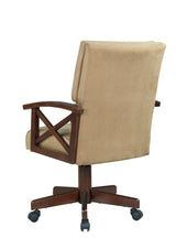 Marietta Upholstered Game Chair Tobacco and Tan - 100172 - Luna Furniture