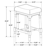 Martina 5-piece Rectangular Spindle Leg Counter Height Dining Set Oatmeal and Black - 120577 - Luna Furniture