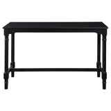 Martina 5-piece Rectangular Spindle Leg Counter Height Dining Set Oatmeal and Black - 120577 - Luna Furniture