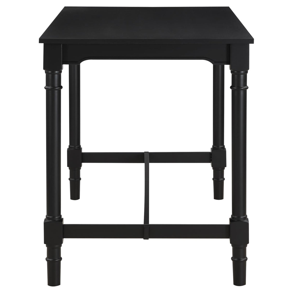 Martina 5-piece Rectangular Spindle Leg Counter Height Dining Set Oatmeal and Black - 120577 - Luna Furniture