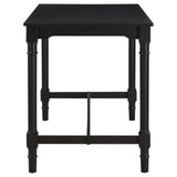 Martina 5-piece Rectangular Spindle Leg Counter Height Dining Set Oatmeal and Black - 120577 - Luna Furniture