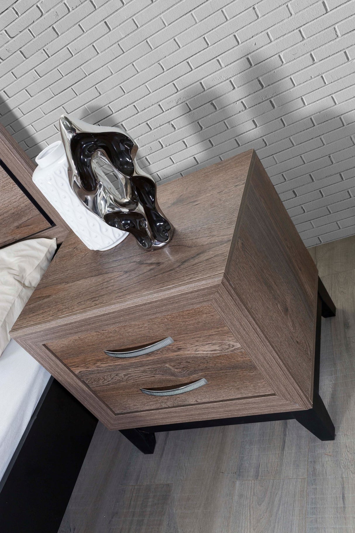 Marvel Brown Night Stand - MARVELBEDROOM-NS - Luna Furniture