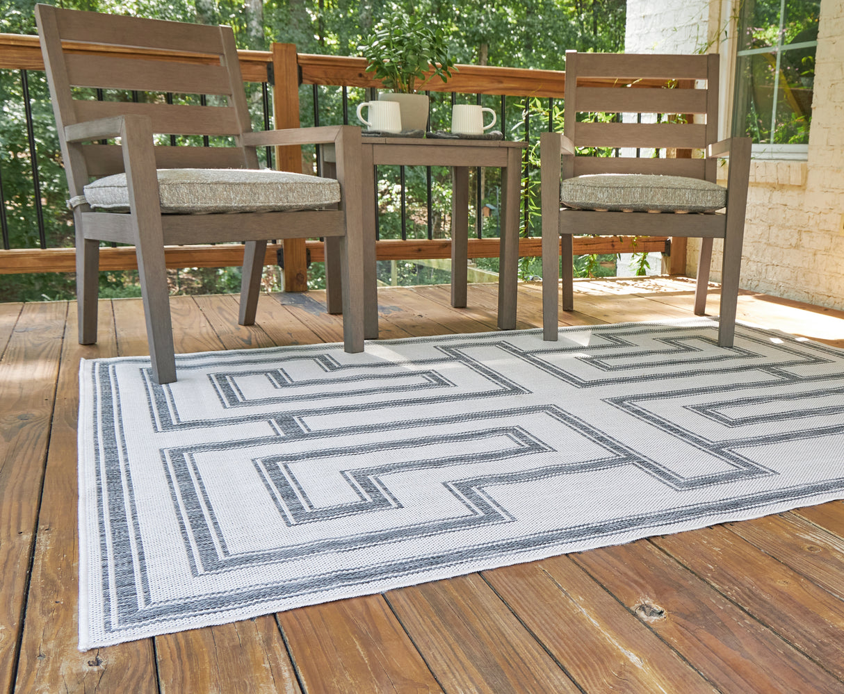 Matinwood Ivory/Charcoal 8' x 10' Rug from Ashley - Luna Furniture