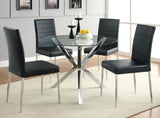 Matson Black Upholstered Dining Chairs, Set of 4 from Coaster - Luna Furniture