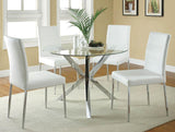 Matson White Upholstered Dining Chairs, Set of 4 from Coaster - Luna Furniture