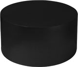 Cylinder Matte Black Coffee Table from Meridian - Luna Furniture