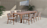 Maui Outdoor Patio Dining Table Natural from Meridian - Luna Furniture