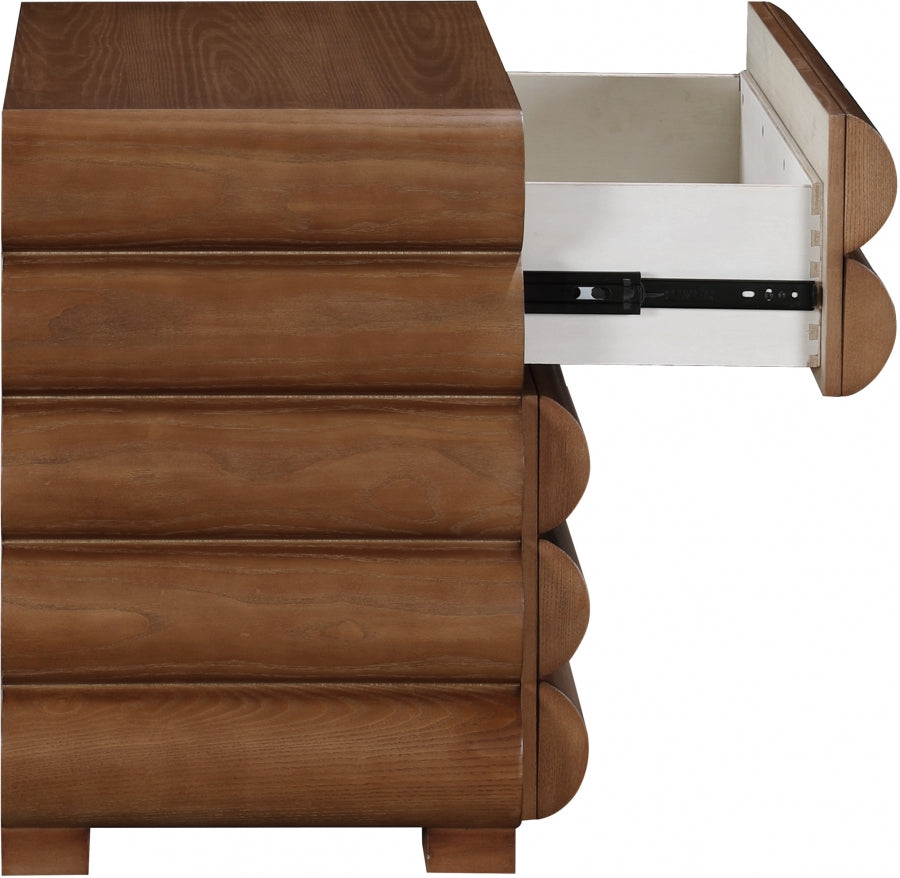 Maverick Night Stand / Side Table Brown from Meridian - Luna Furniture