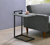 Maxwell Cement/Gunmetal C-Shaped Accent Table from Coaster - Luna Furniture