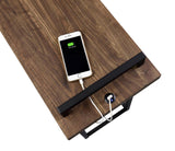 Maxwell C-Shaped Accent Table with USB Charging Port from Coaster - Luna Furniture