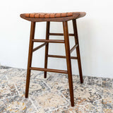 Maya 30" Genuine Leather Stool in Tan - AFC01894 - Luna Furniture