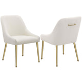 Mayette Parsons Wingback Dining Side Chairs Ivory (Set of 2) from Coaster - Luna Furniture