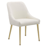 Mayette Parsons Wingback Dining Side Chairs Ivory (Set of 2) from Coaster - Luna Furniture