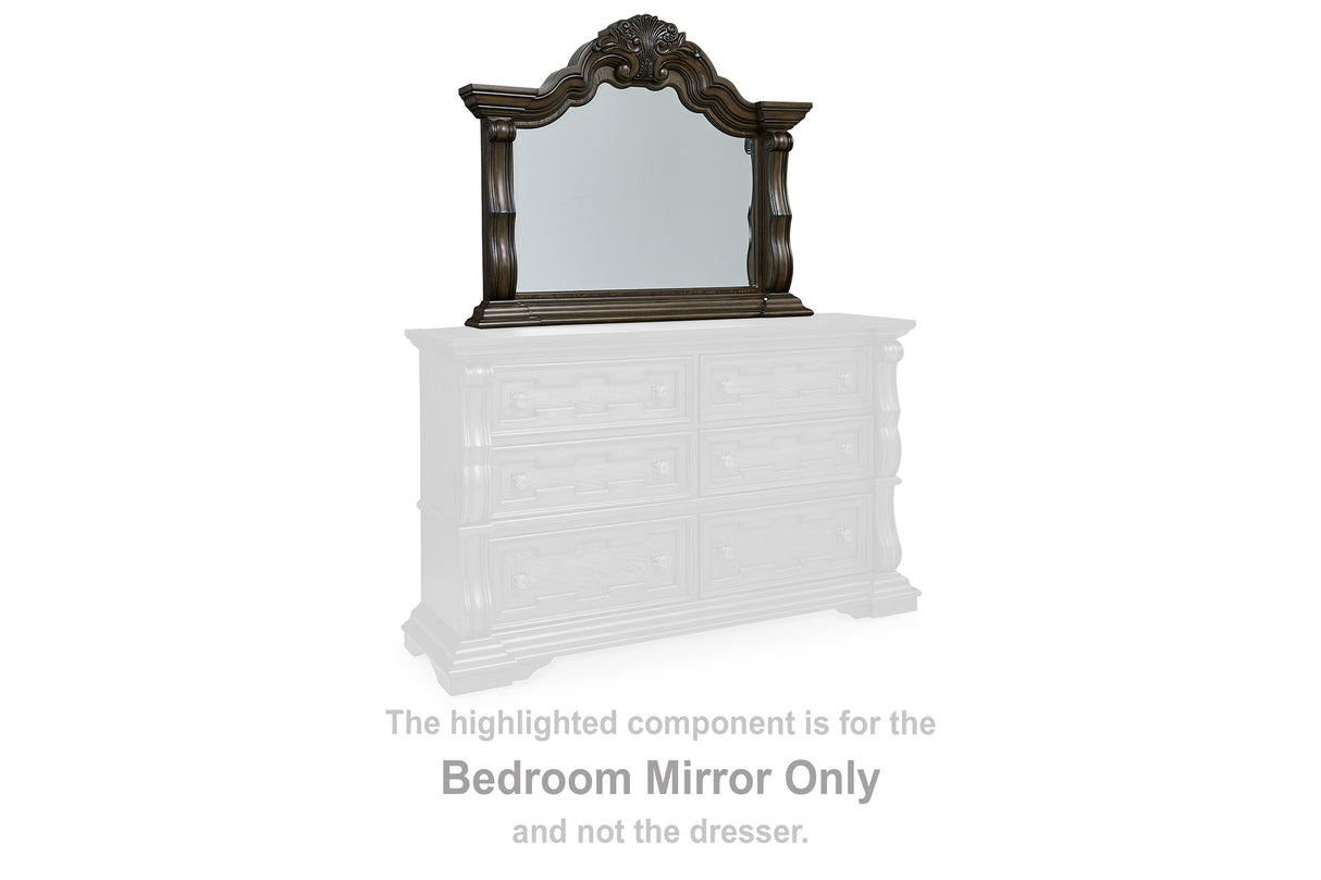 Maylee Dark Brown Bedroom Mirror - B947-36 - Luna Furniture