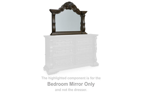 Maylee Dark Brown Bedroom Mirror - B947-36 - Luna Furniture