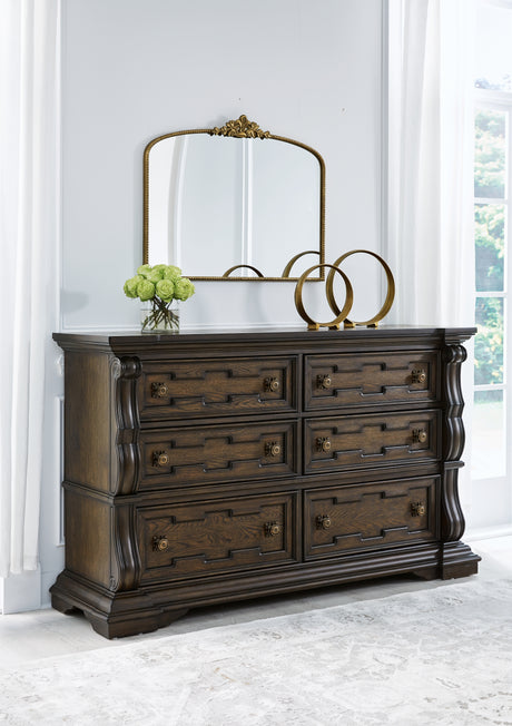 Maylee Dark Brown Dresser - B947-31 - Luna Furniture