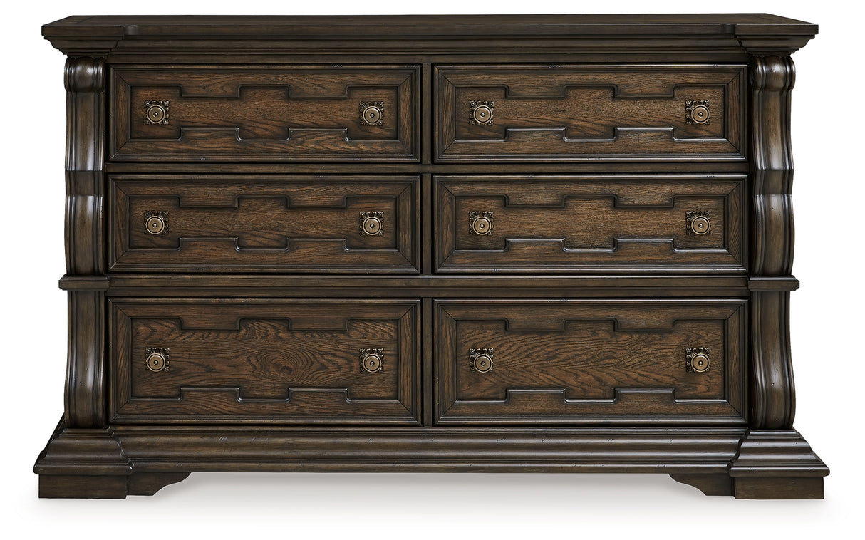 Maylee Dark Brown Dresser - B947-31 - Luna Furniture