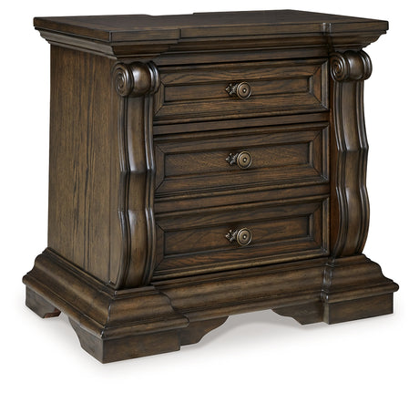 Maylee Dark Brown Nightstand - B947-93 - Luna Furniture