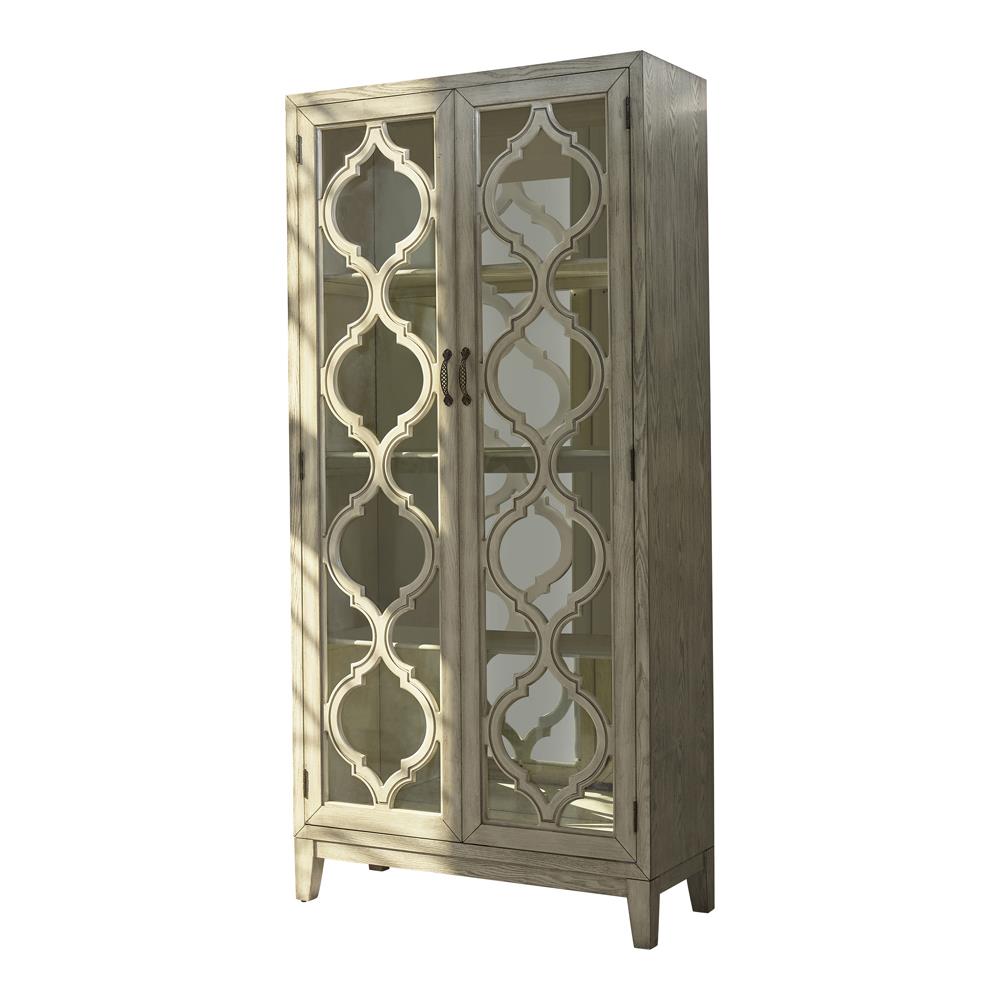 McKellen 2-door Tall Cabinet Antique White - 953375 - Luna Furniture