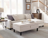 Mcloughlin Upholstered Sectional Platinum from Coaster - Luna Furniture