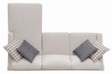 Mcloughlin Upholstered Sectional Platinum from Coaster - Luna Furniture