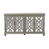 Melanie Antique White 4-Door Accent Cabinet from Coaster - Luna Furniture