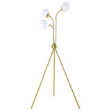 Miley Trio Tree Floor Lamp Gold from Coaster - Luna Furniture