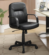 Minato Black Adjustable Height Office Chair from Coaster - Luna Furniture