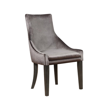 Mindy Gray Upholstered Demi Wing Chairs, Set of 2 from Coaster - Luna Furniture