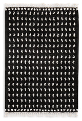 Minston Black/White 5' x 7' Rug - R405952 - Luna Furniture