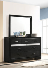 Miranda Black/Rhinestone 7-Drawer Dresser from Coaster - Luna Furniture