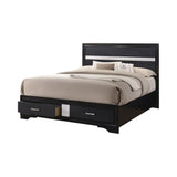 Miranda California King 2-Drawer Storage Bed Black from Coaster - Luna Furniture