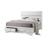 Miranda California King 2-Drawer Storage Bed White from Coaster - Luna Furniture