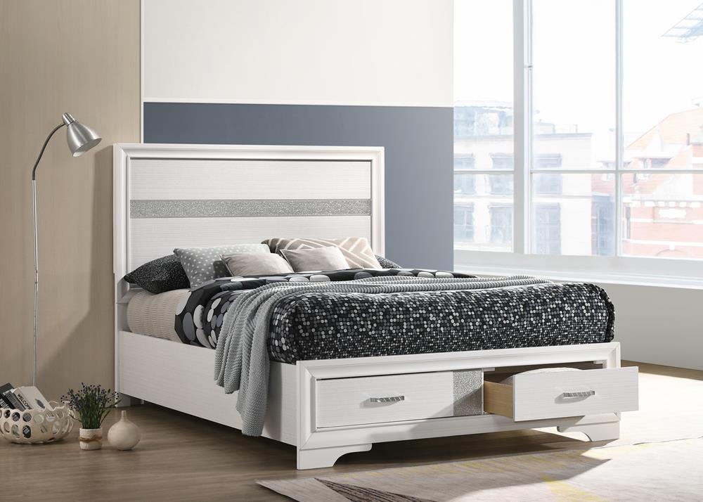 Miranda Full Storage Bed White from Coaster - Luna Furniture