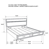 Miranda 4-Piece California King Platform Storage Bedroom Set from Coaster - Luna Furniture