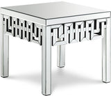 Aria Mirrored End Table from Meridian - Luna Furniture