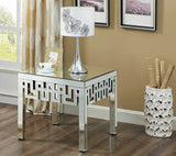 Aria Mirrored End Table from Meridian - Luna Furniture