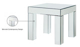 Lainy Mirrored End Table from Meridian - Luna Furniture