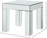 Lainy Mirrored End Table from Meridian - Luna Furniture