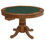 Mitchell 5-Piece Game Table Set Amber/Brown from Coaster - Luna Furniture