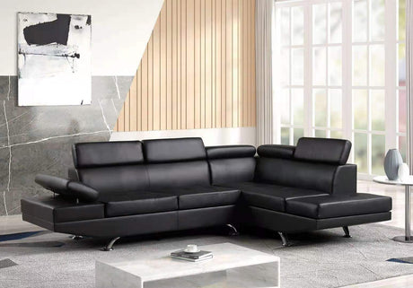 Moderno - Sectional (Black) - Moderno - Black - Luna Furniture