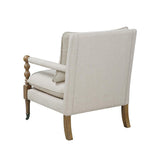 Monaghan Upholstered Accent Chair with Casters Beige - 903058 - Luna Furniture