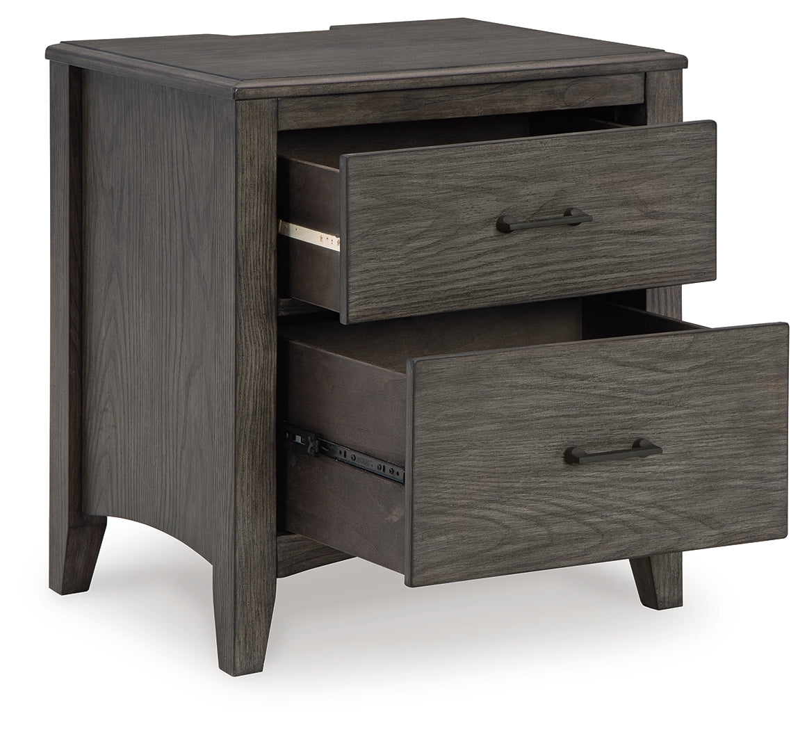 Montillan Grayish Brown Nightstand - B651-92 - Luna Furniture