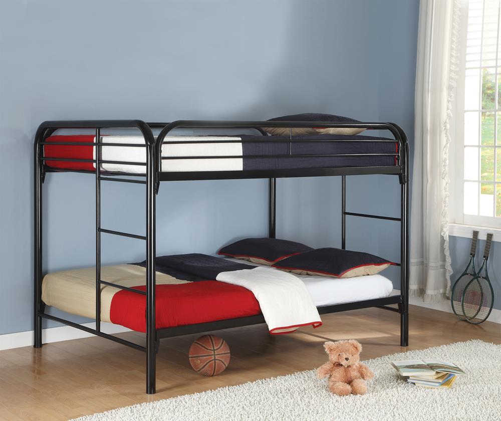 Morgan Black Full over Full Bunk Bed from Coaster - Luna Furniture