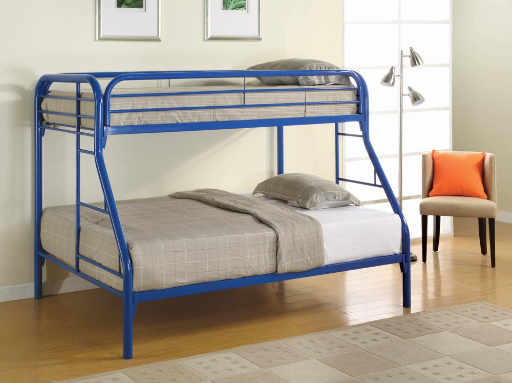 Morgan Blue Twin over Full Bunk Bed from Coaster - Luna Furniture