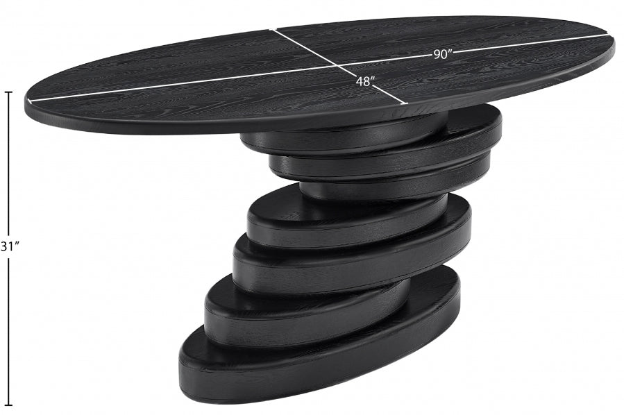 Moriah Dining Table Black from Meridian - Luna Furniture