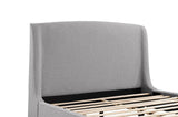 Mosby Upholstered Curved Headboard Eastern King Platform Bed Light Grey from Coaster - Luna Furniture