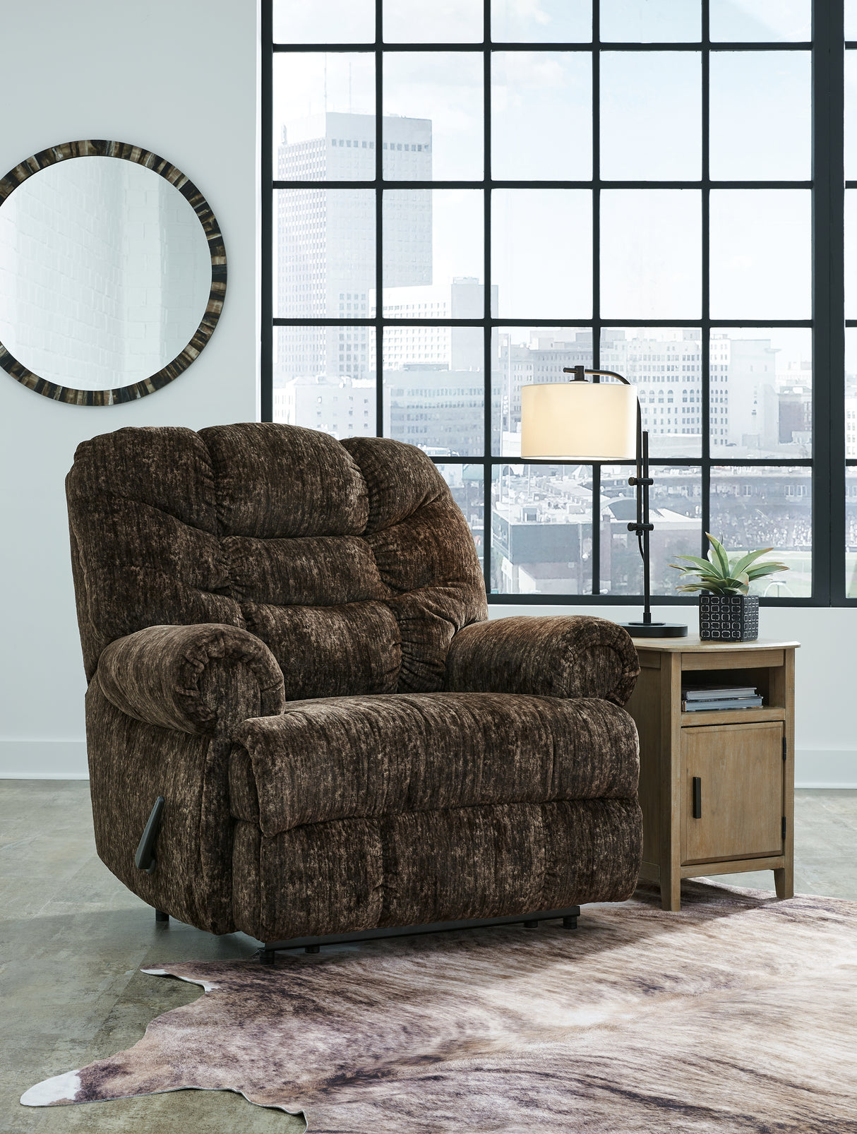 Movie Man Chocolate Recliner from Ashley - Luna Furniture