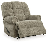 Movie Man Taupe Recliner from Ashley - Luna Furniture